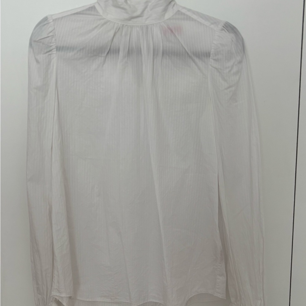 Kate Spade Cream Back Neck Tie Blouse